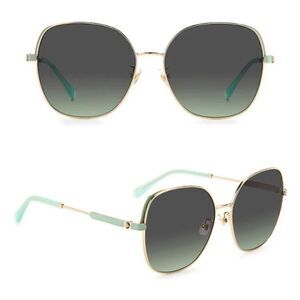 Kate Spade NWT 59mm yarafs round sunglasses in Tiffany/Gold